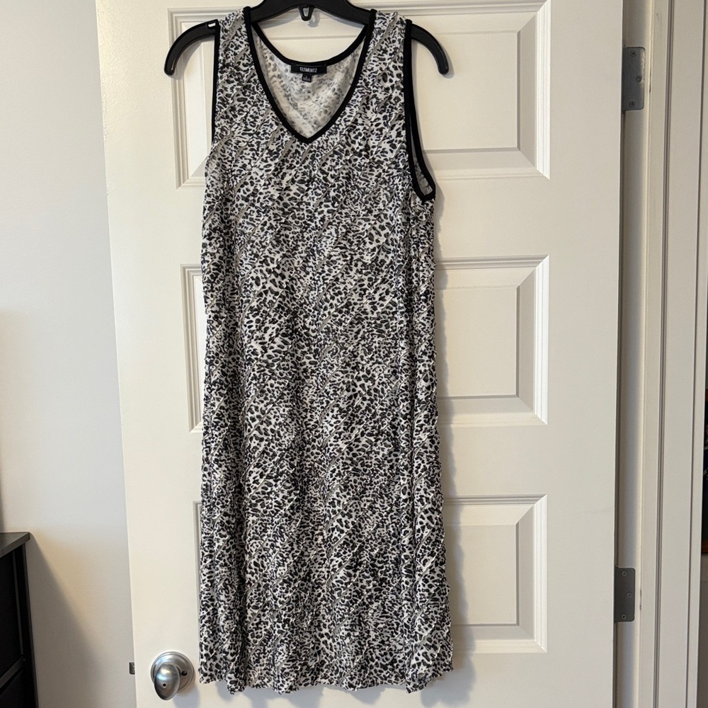 Elementz Black and White Patterned dress